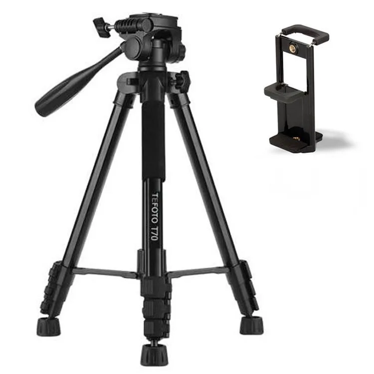 سه پایه Tefoto T70 Tripod+ Tablet & Mobile holder 3 پایه و سه پایه عکاسی و فیلمبرداری