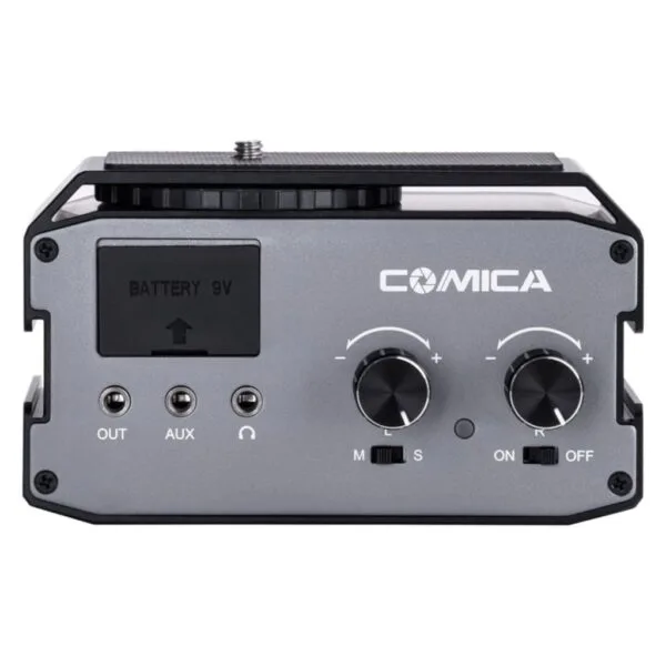 میکسر صدای دوکاناله برای دوربین های DSLR کامیکا Comica CVM-AX3