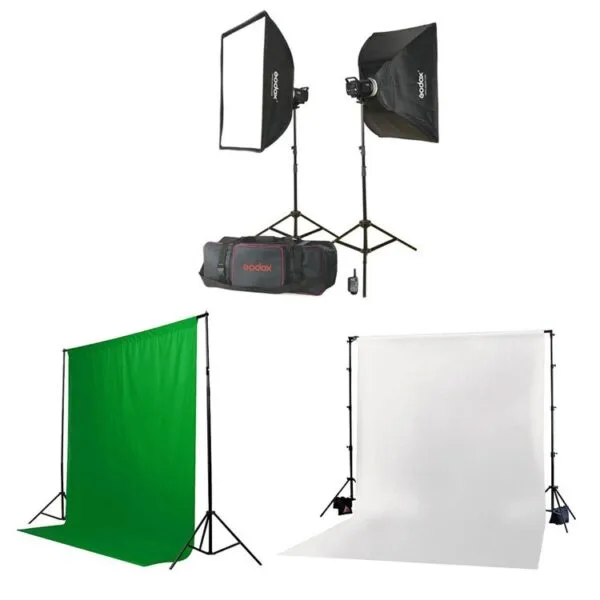 کیت فلاش گودکس Godox MS300-F 2 Monolight Kit + بکگراند 7 کیت فلاش