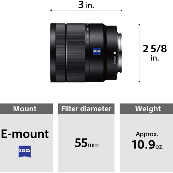 لنز سونی Sony Vario-Tessar T* E 16-70mm F4 ZA OSS