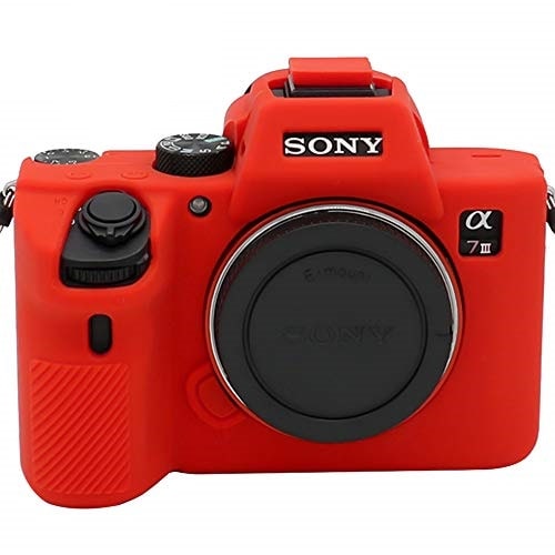 کاور سیلیکونی دوربین   sony a7 III رنگ قرمز